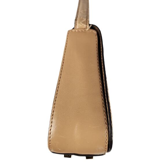 Adrienne Vittadini Tan Snake Skin & Leather Small Y2K Shoulder Bag EUC - Picture 3 of 16